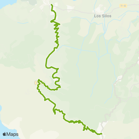 TITSA Buenavista Masca Santiago del Teide map