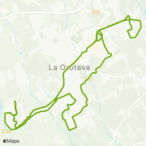 TITSA Las Dehesas San Antonio la Piedad las Dehesas map