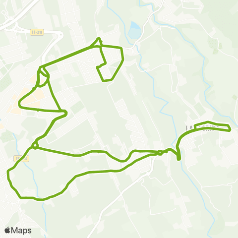 TITSA Las Dehesas la Florida Camino Polo la Piedad las Dehesas map