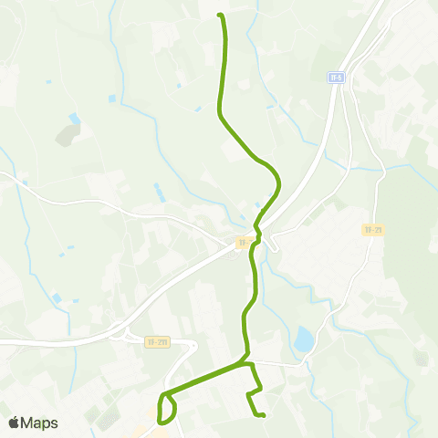 TITSA Estación Orotava las Dehesas el Rincón map