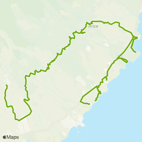 TITSA Granadilla Arico el Porís Costa de Arico las Maretas map