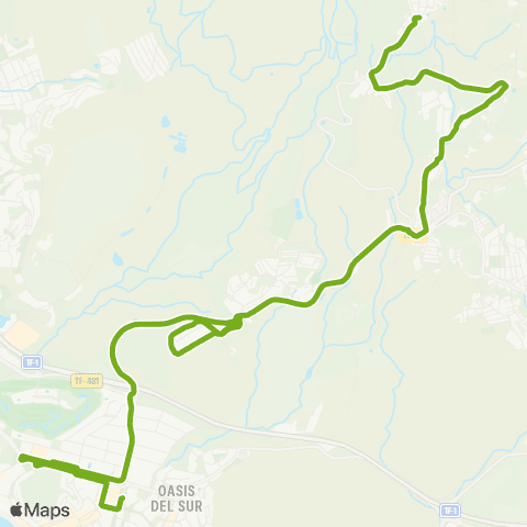 TITSA Arona la Sabinita la Camella Chayofa los Cristianos map