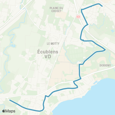 tl - Transports publics lausannois Renens VD, gare - St-Sulpice VD, Venoge sud map