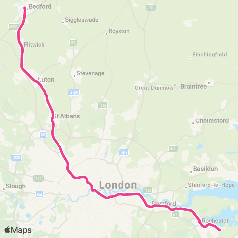 ThamesLink Thameslink map