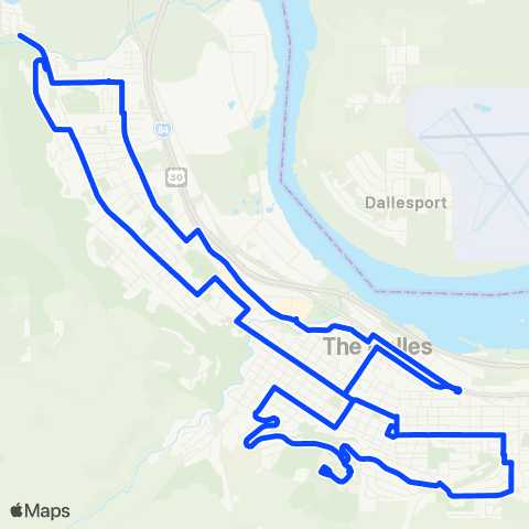 The Link The Dalles Deviated Fixed (Blue) map