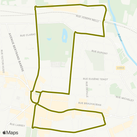 TLP Mobilités Navettes map