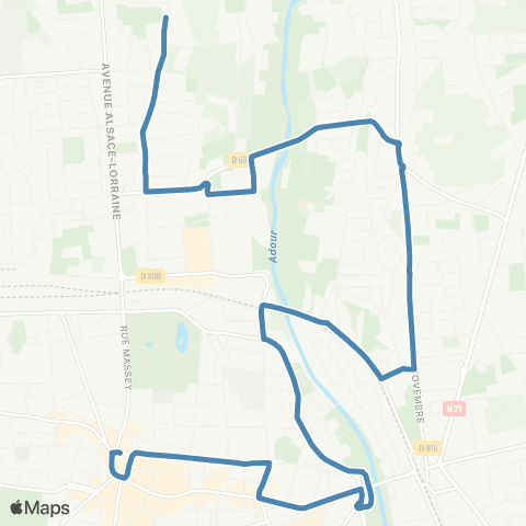 TLP Mobilités Lauriers Verdun map