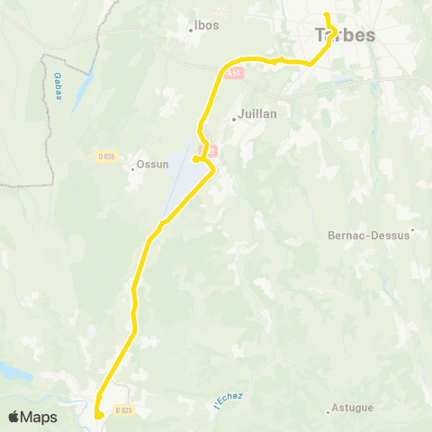 TLP Mobilités Lourdes Tarbes map