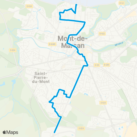 TMA B.A. 118 - La Téoulère map
