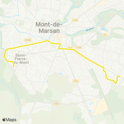 TMA P+R Théâtre de Gascogne - Houga map