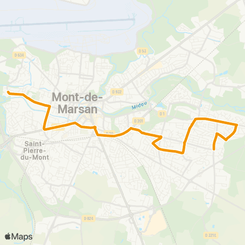 TMA Jouanas - Vignau map