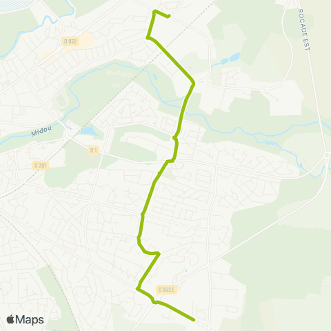 TMA Mi-Carrère - Marcadé map