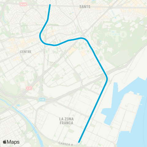 TMB ZAL | Riu Vell - Collblanc map