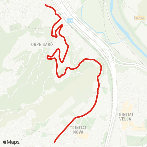 TMB Torre Baró Sud map