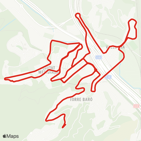 TMB Torre Baró / Ciutat Meridiana map