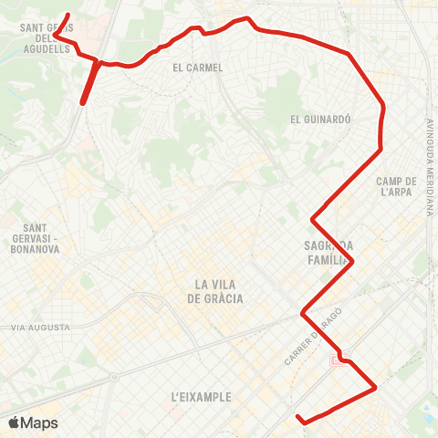 TMB Pl. Catalunya / Sant Genís map