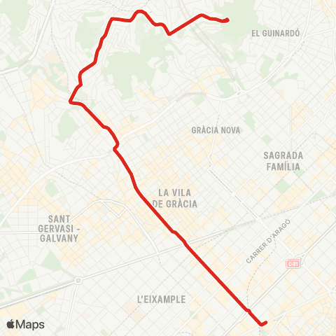 TMB Pl. Catalunya / El Carmel map