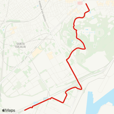 TMB Pl. Espanya / Parc Logístic map