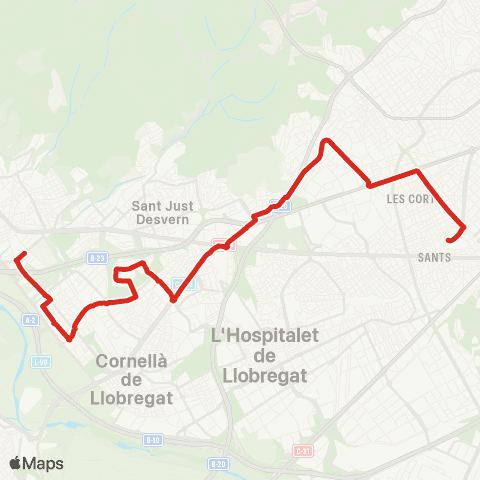 TMB Estació de Sants / Sant Joan Despí map