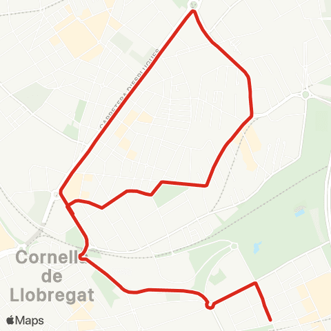 TMB Circular Cornellà 2 map