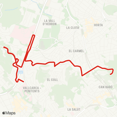 TMB La Teixonera map