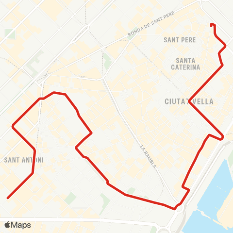 TMB Ciutat Vella map