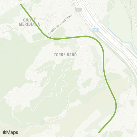 TMB Trinitat Nova - Can Cuiàs map