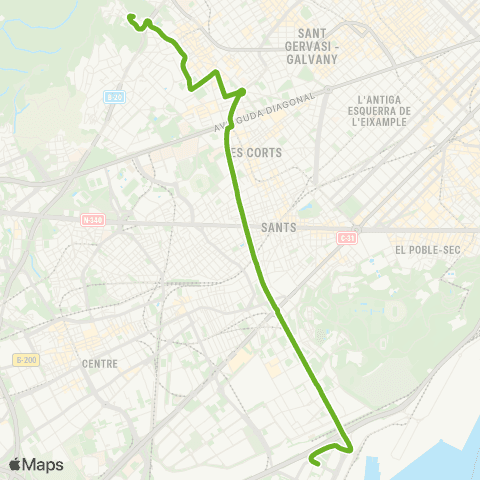 TMB Zona Franca / Can Caralleu map