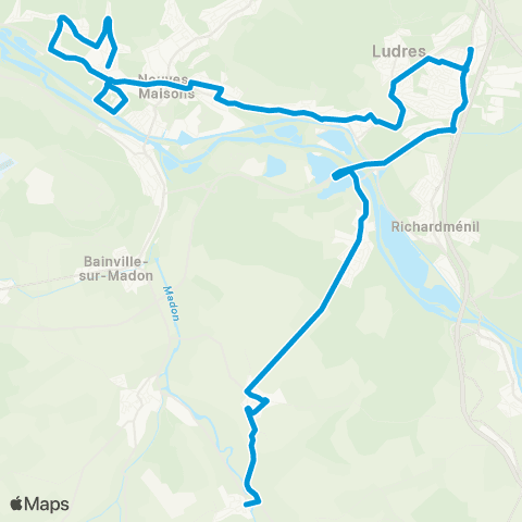 T'MM Ligne A - Chaligny - Pierreville map