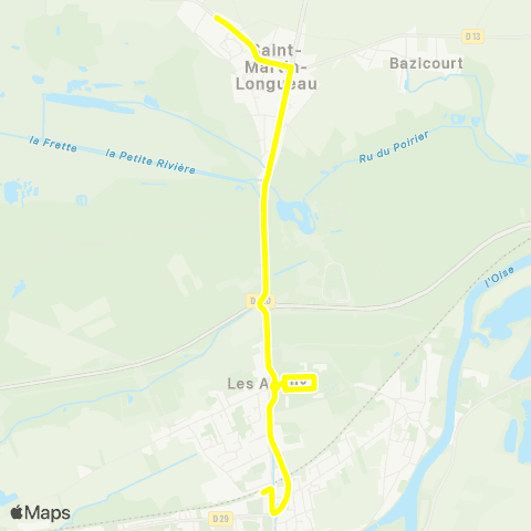 TOHM Eglise - Val d'Halatte - Gare map