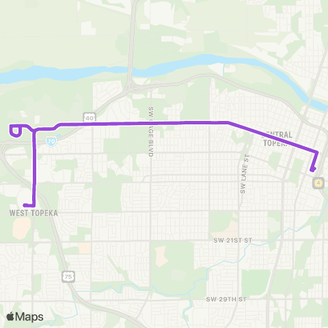 Topeka Metro West  6th map