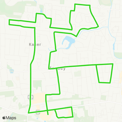 Transport of Rockland Shopper's Haven to Atrium Plaza & Secora Rd map