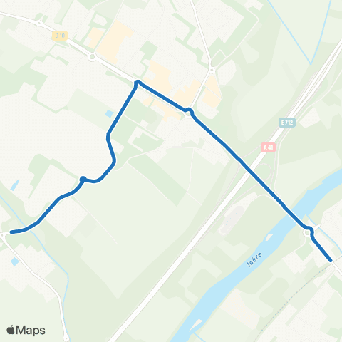 M Réso Villard-Bonnot Brignoud Gare / Bernin Cloyères map