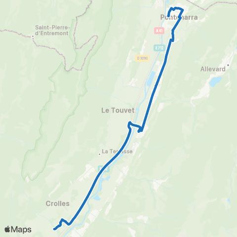 M Réso Pontcharra Médiathèque / Bernin Cloyères map