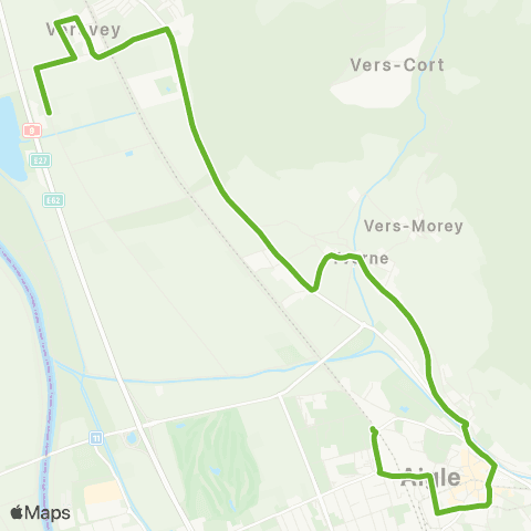 Transports Publics du Chablais Aigle, Ch. Des Lieugex - Versvey, Les Fannes map