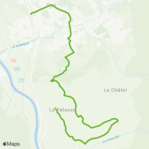 Transports Publics du Chablais Bex, Le Châtel - Bex, Place De La Gare map