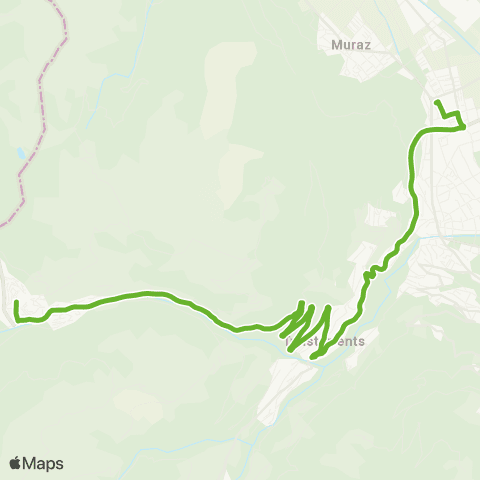 Transports Publics du Chablais Collombey, Gare - Morgins, Le Corbeau map