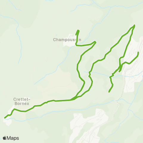 Transports Publics du Chablais Val-D'Illiez, Gare - Les Crosets, Télésièges map
