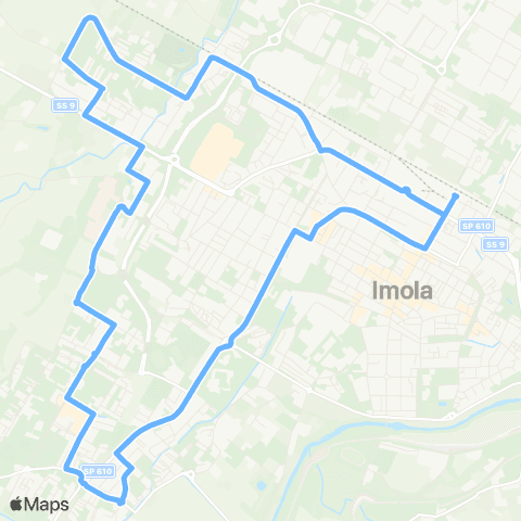 Tper BO Circolare Sinistra_Stazione - Zolino - Ospedale - Pedagna - Stazione - Saffi CUP - Piscina - Rivazza - Campanella - Stazione map