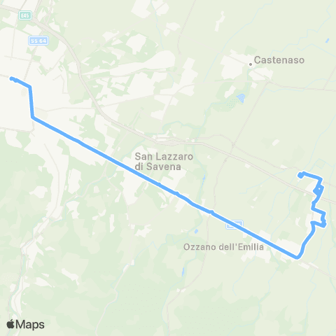 Tper BO Bologna - Z.I. Quaderna - Z.I. Ponte Rizzoli - Case Macero map