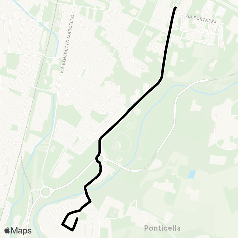 Tper BO Mazzini Firenze - Ponticella map