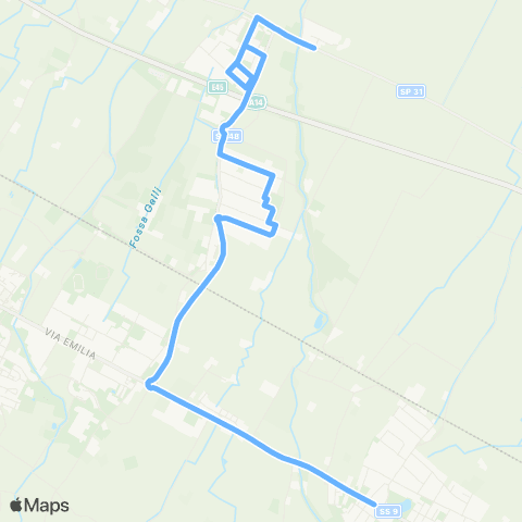 Tper BO Ponte Rizzoli - Z.I. Quaderna - Ozzano Galvani - (Osteria Grande) map