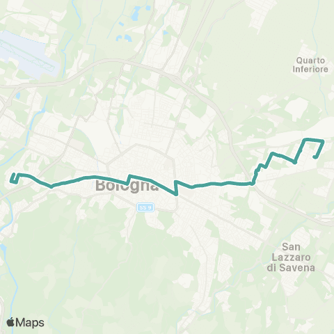 Tper BO Piazza Giovanni XXIII - Barca - Sant'Orsola - Due Madonne / Pilastro map