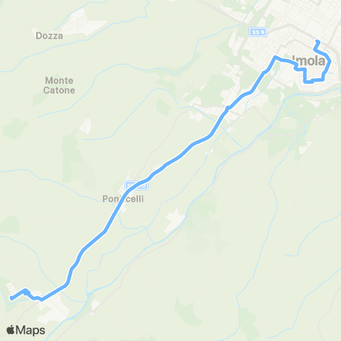 Tper BO Imola (Zona Scolastica) - Casalfiumanese map