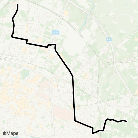 Tper BO Istituto Manfredi Tanari - San Donato - Piazza dell'Unità - Istituto Aldini Valeriani map