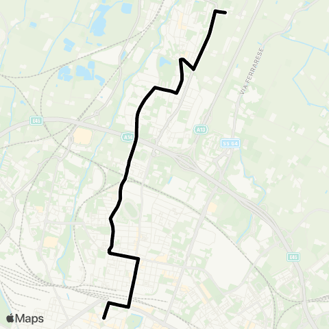Tper BO Istituto Aldini / Istituto Serpieri - Stazione Centrale / Autostazione map