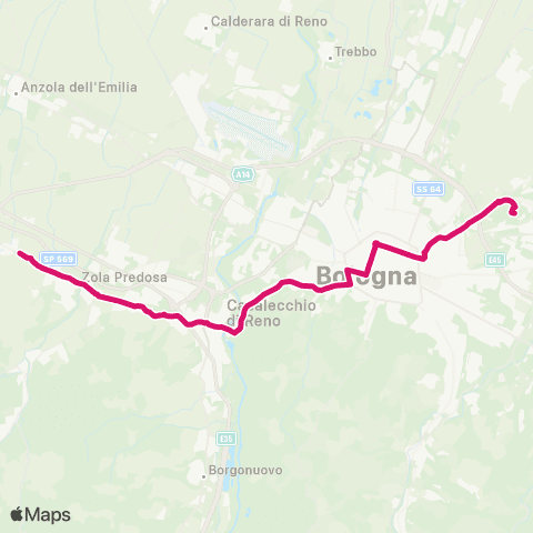 Tper BO (San Biagio) / Casalecchio Stazione Garibaldi / Casalecchio - San Donato - Pilastro map