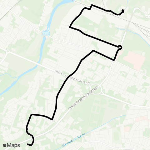 Tper BO Istituto Luxemburg - Santa Viola - Rotonda Malaguti map