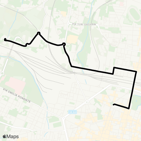 Tper BO Istituto Luxemburg - Terracini - Carracci - Piazza dei Martiri map