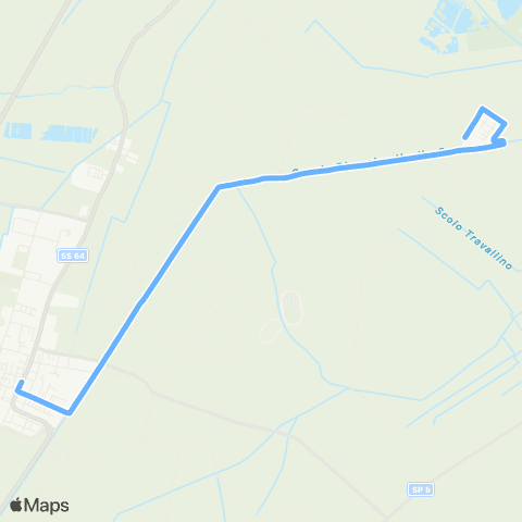 Tper BO Altedo - Boschi map